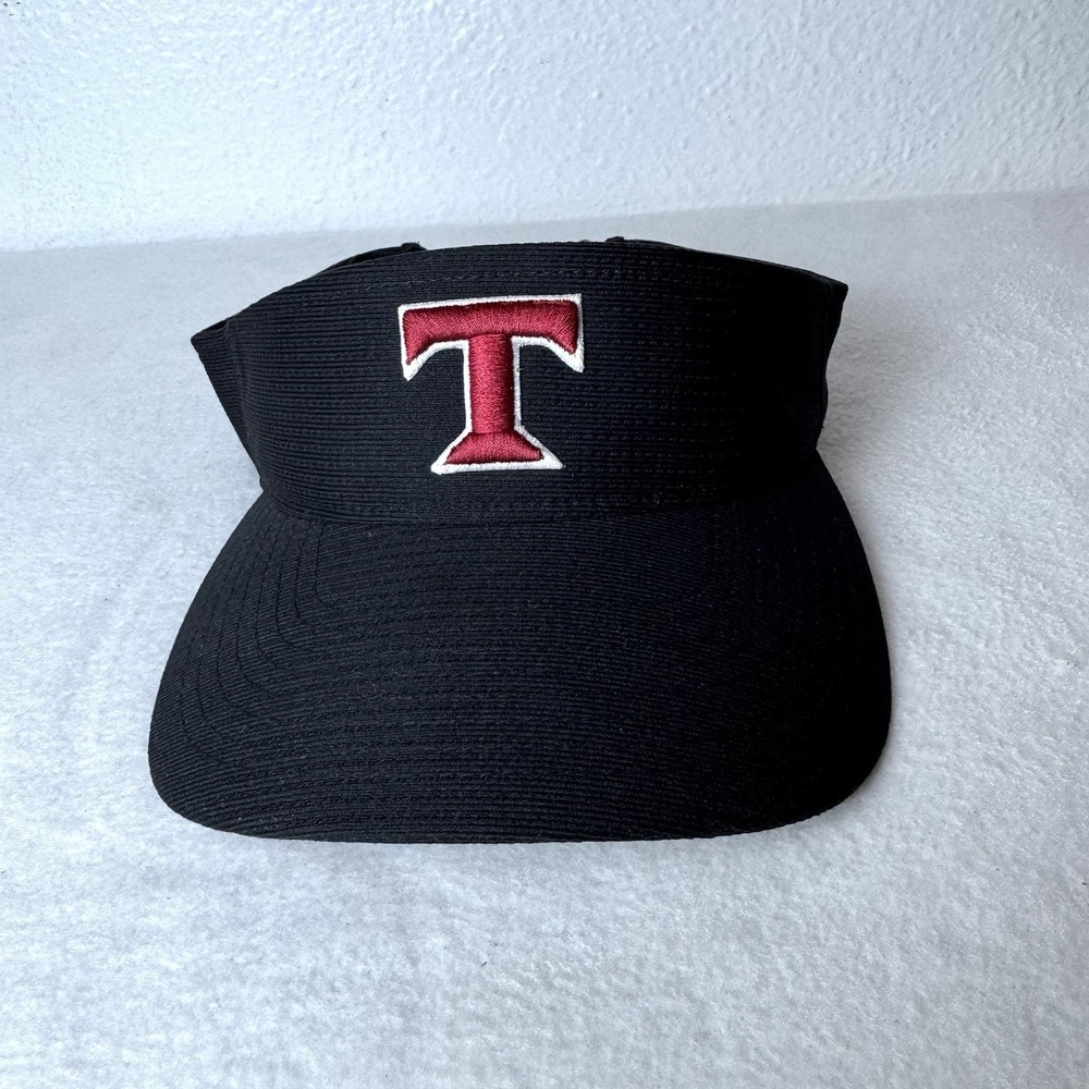 Texas Rangers Visor Hat Black Red 110 Flexfit Cap America Premium‎ Line Yupoong